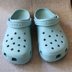 Crocs size M8/W10, light blue